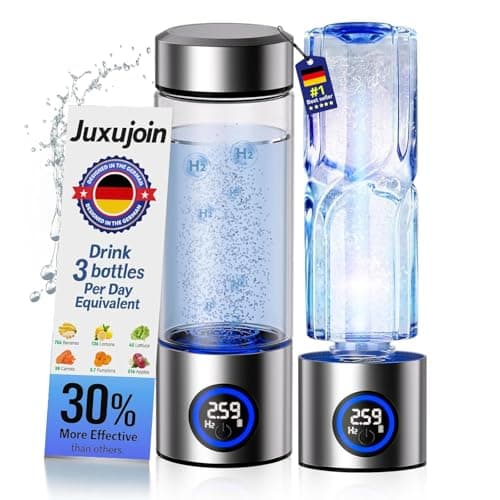 2026 Upgrade Hydrogen Water Bottle Generator,Portable Hydrogen Water Ionizer Machine【6000PPB High Concentration】【Precision 0 Leakage】 Rechargeable Rapid Hydrogen Boost,for Home Office Travel Fitness
