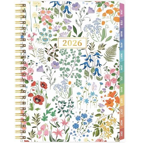 2026 Appointment Book, 30 Minutes-Hourly, Weekly ＆ Monthly Calendar Planner 2026, Jan 2026 - Dec 2026, 6.2'' x 8.4'', 2026 Daily Planner with Tabs ＆Pocket, Flexible Cover, Great for Office, Home, School