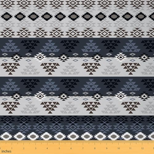 Feelyou Southwestern Geometric Fabric By The Yard Decorative Soft