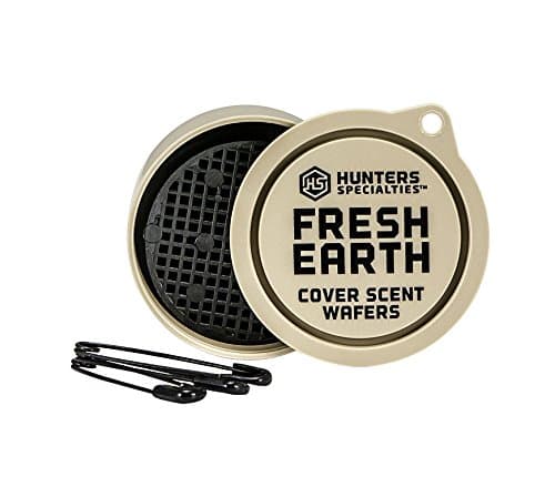 Hunters Specialties Long Lasting Cover Scent Wafers for Hunting - 3 Wafers Per Pack, 3 Safety Pins Included, FRESH EARTH