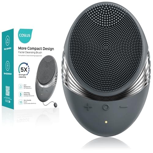 COSLUS FBS01 Facial Cleansing Brush Face Scrubber, Compact for Travel