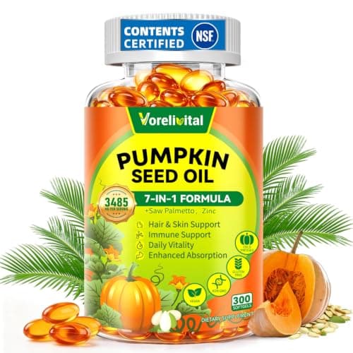 Pumpkin Seed Oil with Saw Palmetto, Gummies Sugar-Free Naturally Flavored-