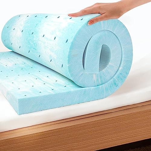 EGO 2 Inch Twin Mattress Topper Gel Memory Foam for Pressure Relief