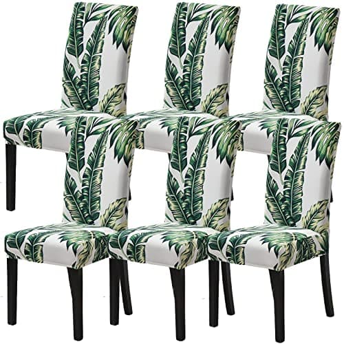 Jusmate Dining Chair Covers, Parsons Chair Slipcovers Set of 6