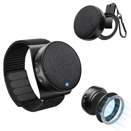SUPERONE 4-in-1 Wearable Bluetooth Speaker, Clip On, Wrist Wear, Magnetic