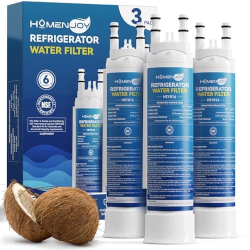 FPPWFU01 Water Filter Replacement For Frigidaire PurePour FPPWFU01 PWF-1, EPPWFU01 Water Filter with 2nd Generation Filter Core, 3 Pack