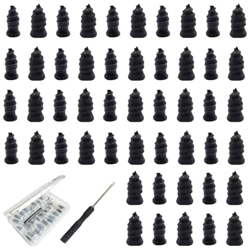 Gyinere 40 Pcs Screw in Tire Plugs,Tire Repair Screws,Tire Repair Rubber Nail Kit,Tire Plugs,Tire Repair Plugs,Car Tire Repair Kit,for Car, Motorcycle, Truck, Tractor Tire Puncture Repair