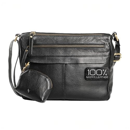 Lavalen Genuine Leather Small Crossbody Bag for Women, Handcrafted