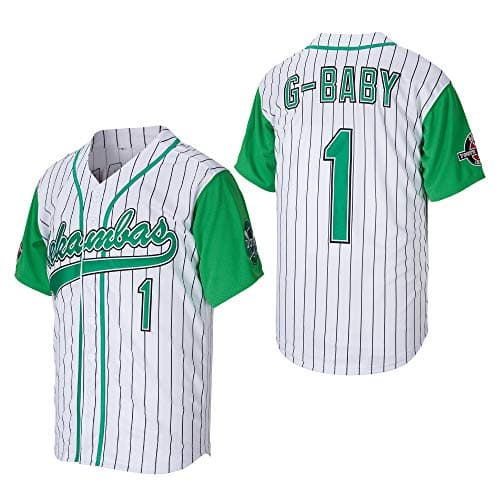 Kekambas Men's #1 G-Baby Jarius Evans Hardball Movie Baseball Jersey Size S