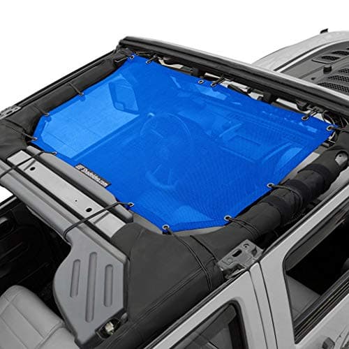 JK Sun Shade Top Compatible with Jeep Wrangler Sunshade Mesh Roof Rear Only