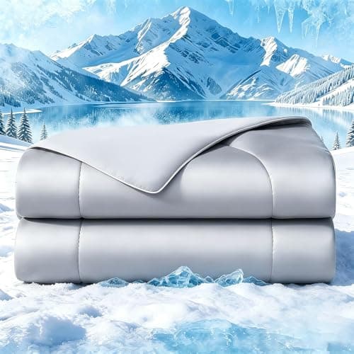 Summer Cooling Comforter Queen Size, Ultra Cooling Blankets for Hot Sleeper