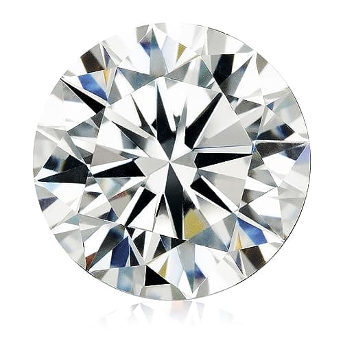 2.5 Carats Moissanite Stone Lab Grown Simulated Diamond Loose D Color VVS1 Round Cut Moissanite Loose Stones with GRA Certificate for Ring Earrings Pendant Bracelets Jewelry Making Women's Day Gift