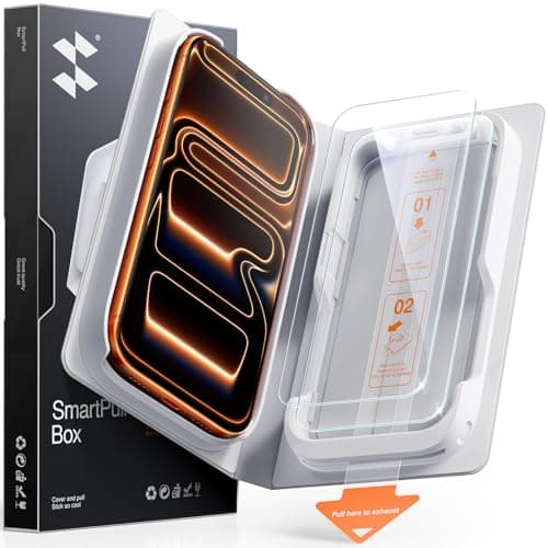 SMARTDEVIL 2 Pack Tempered Glass Screen Protector for iPhone 17 Pro Max