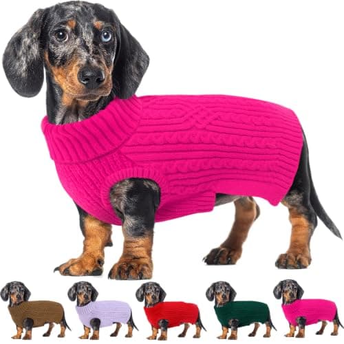 AOFITEE Small Dog Sweater, XS Dog Sweater Puppy Sweaters Girl Boy