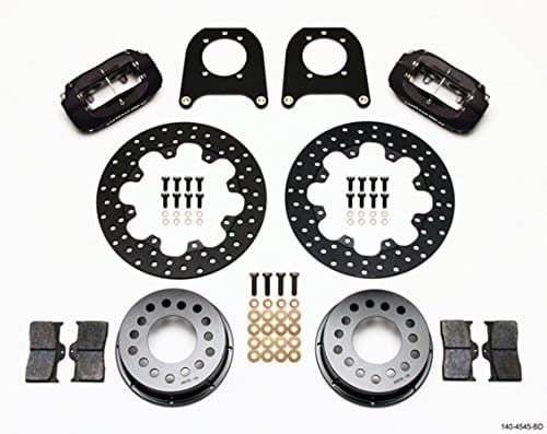 Wilwood 140-4545-BD Rear Drag Kit for 12 Bolt Chevy with C-Clip Eliminator , Gray