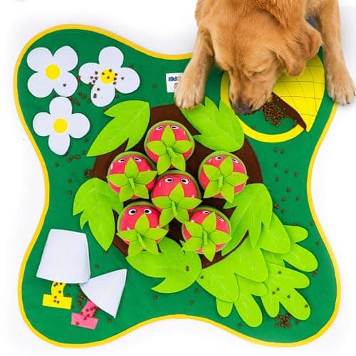 YOPSI Snuffle Mat for Dogs 28.3" x 28.3" - Large Dog Slow Feeder Enrichment Foraging - Sniff Mat for Puppies and Pets - Interactive Nosework Washable