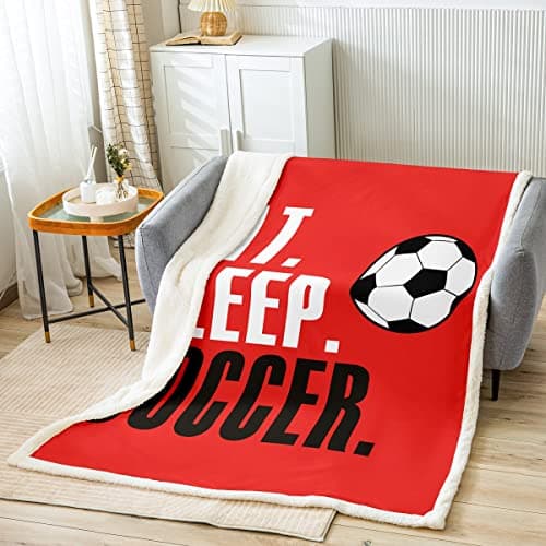Feelyou Football Fuzzy Blanket 40"x50" Boys Girls Gift Sofa Warm