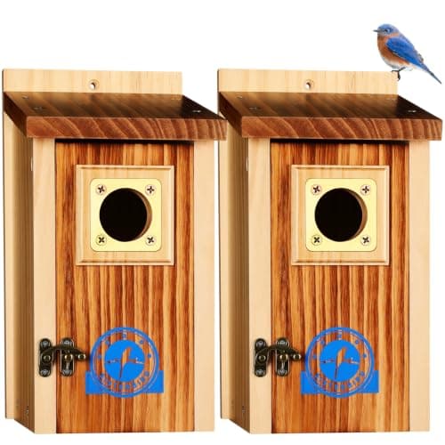 SISTERBIRD 2 Pack Bluebird House, Premium Blue Bird House, Warming Gifts