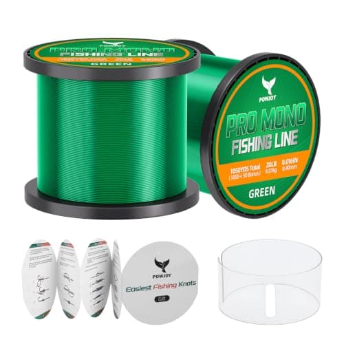 20LB Low-Vis Natural Green Monofilament Fishing Line Non-Fading 1000Yards