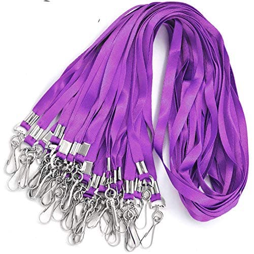 Lanyards for Id Badges Bulk Flat Lanyard for ID Name Tags and Badge Holders