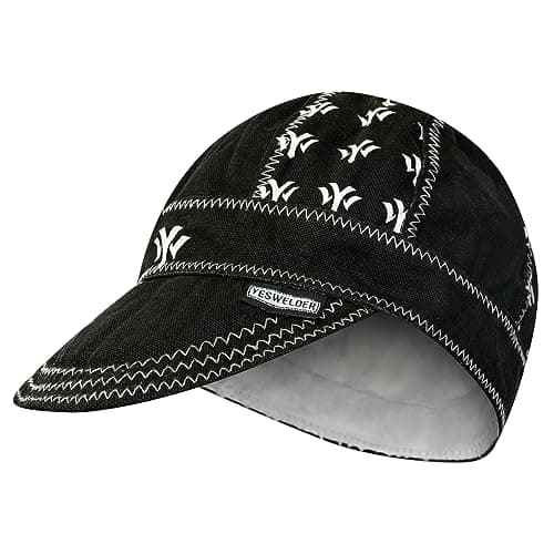 YESWELDER Reversible 8-Panel Welding Cap, YW Logo Style, Size 8