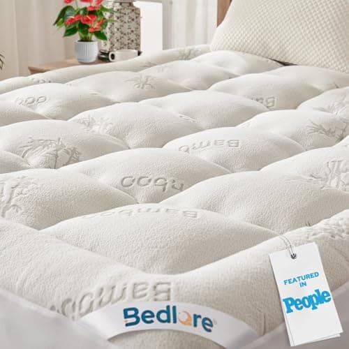 BEDLORE Queen Mattress Topper, Thick Soft Pillow Top Bed Topper