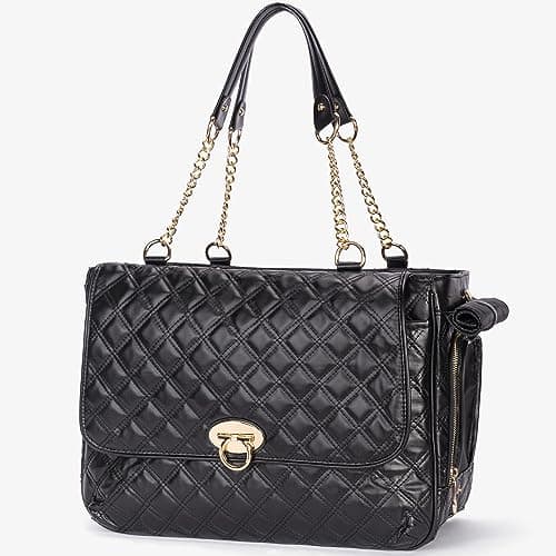 Fashion Pet Carrier Dogs Cat Small Animals Purse Bag, Leather Pet Carriers Dog Puppy Kitten Tote Travel Handbag TSA Airline-Approved