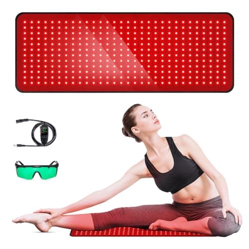 Red Light Therapy for Body, 31.5" * 11.8" Red Light Therapy Pad, Dual Chip Grade 360 LEDs 660nm & 850nm Infrared Light Therapy for Body Back Waist Shoulder Knee Joint Pain Relief, Gift for Women Men