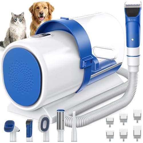 NEWBULIG Pet Grooming Vacuum Kit for Cats and Dogs, 2.5L Dust Cup