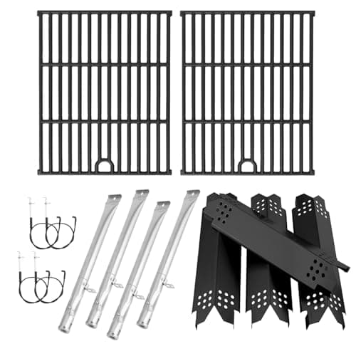 BBQration Replacement Parts Kit for Nexgrill 4 Burner 720-0830X 720-0830XM 720-0830XF, Grill Parts Kit for Nexgrill 720-0830X Replacement Parts, Grill Grate Kit for Nexgrill Replacement Parts 4 Burner