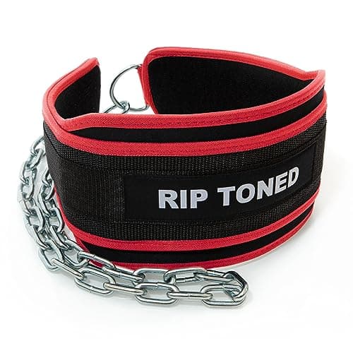 Rip Toned Dip Belt – Weight Lifting Belt with 36" Steel Chain for Dips, Chin Ups & Pullups Heavy Duty | Comfortable Fit | Supports Progressive Overload for Strength & Muscle Gains