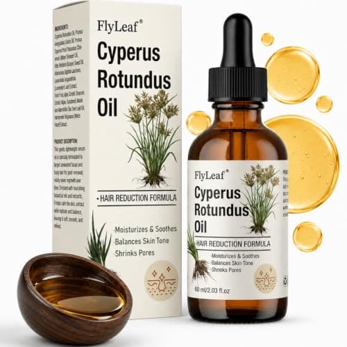100% Pure Cyperus Rotundus Oil Hair Growth Inhibitor, 2 Fl Oz