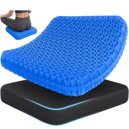 TranquilZone Gel Cooling Seat Cushion for Office Chair, Car Seat, Large