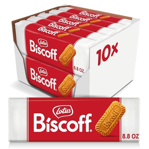 Lotus Biscoff, Caramelized Biscuit Cookies, non GMO + Vegan - 8.8 Ounce (Pack of 10) [Packaging may vary]