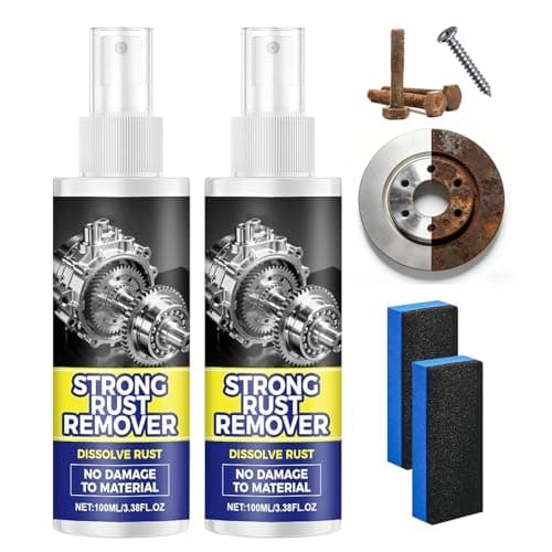 Rust Remover for Metal, 2PCS Rust Remover Spray for Metal, Upgrade Iron Out Rust Stain Remover, Multipurpose Rust Stain Remover Spray for Vehicles, Tools, Chains