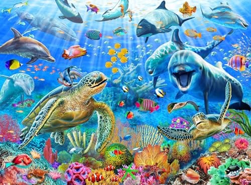 Puzzles for Kids Ages 6-8 & 8-10, 200 Piece Ocean Adventure Jigsaw Puzzle