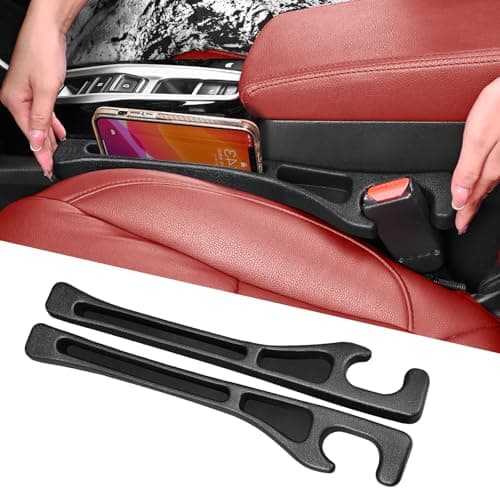 7F Car Seat Gap Filler, Between Seat Gap Filler, Universal Car Accessories, Fit SUV Truck Storage, Set of 2 - Black