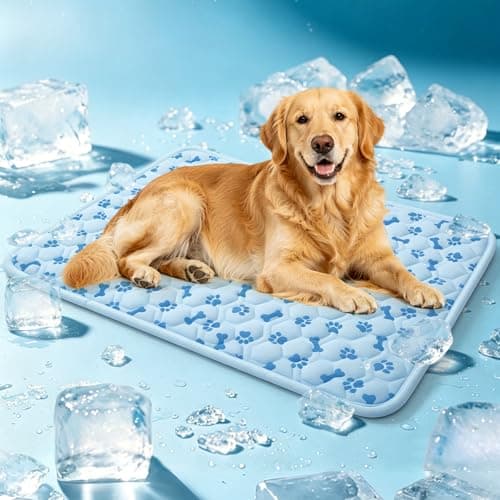 Dog Cooling Mat, Q-Max 0.5 Washable Cool Pad for Dogs & Cats Summer Use