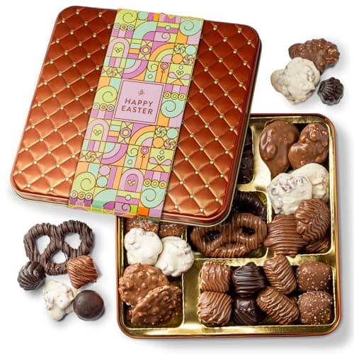 Easter Chocolate Gift Basket, Food Gifts Box, Gourmet Candy Snack Assortment, Him, Her, Men, Women, Adults, Families- Bonnie & Pop