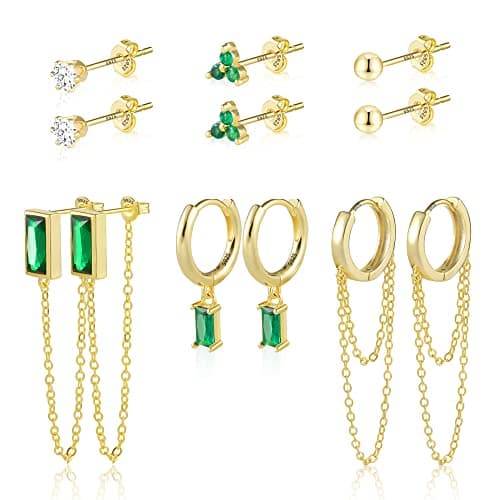 6 Pairs Earring Sets for Multiple Piercing