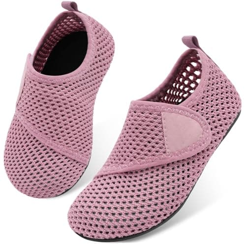 JOINFREE Kids Water Shoes Girls Boys Quick Dry Aqua Socks for Outdoor Sports MDarkPurple 2.5-3.5 Little Kid