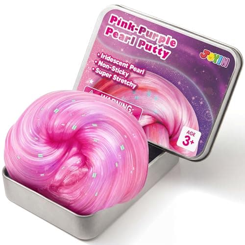 JOYIN Pink-Purple Pearl Putty 4.23oz (120g), Therapy Putty, Slime for Kids, Anxiety & Stress Relief Toys for Kids, Great Sensory Experience, Never Dry Out, Birthday Gifts & Party Favors