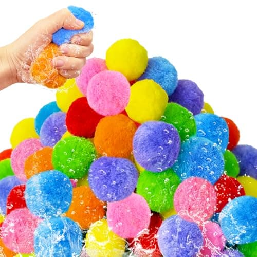 70 Pcs Colorful Water Soaker Balls Toy, Mini Reusable Water Splash Balls for Kids Beach, Pool, Party Favors, Outdoor Game Activities