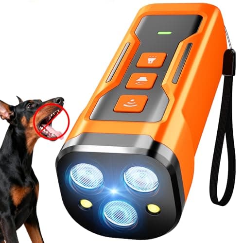 iBurr Dog Bark Deterrent Devices, 3X Ultrasonic Anti Barking Device for Dogs, 6 Modes Stop Neighbors Dog Barks No More Bark Control