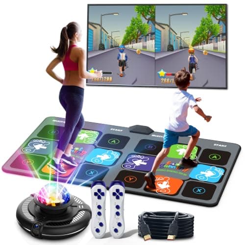 FWFX Wireless Dance Mat for Kids and Adults, Exercise Dance Pad Game for TV