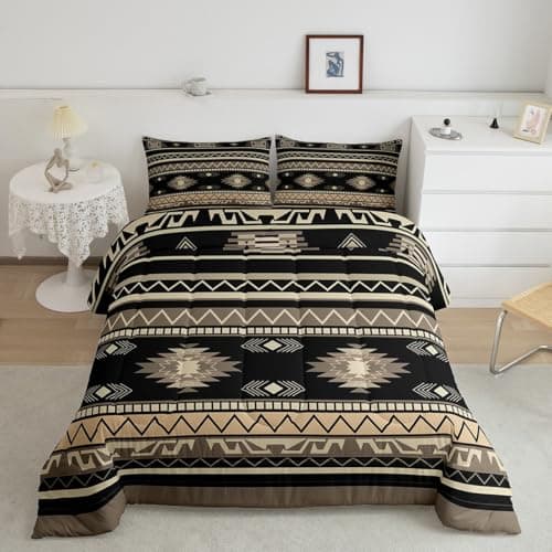 jejeloiu Boho Bedding Set Queen Size Kids for Boys Girls Teens Breathable