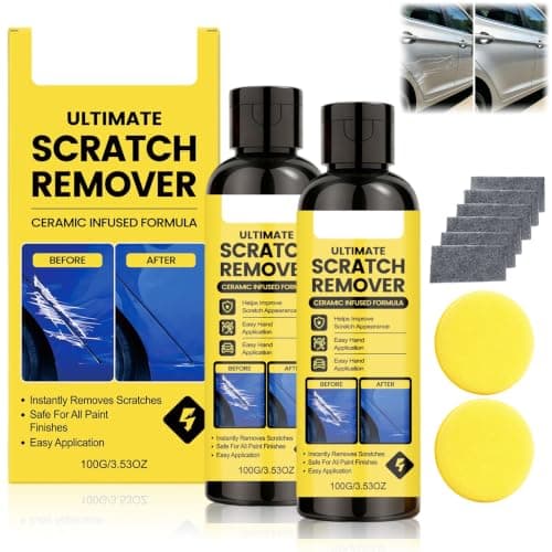 2Pcs Car Scratch Remover,Scratch Repair Paste for Vehicles, Professional Grade Car Scratch Repair Remover, All Paint Colors Polishing Kit, Quick Repair Scratches and Restore Shine