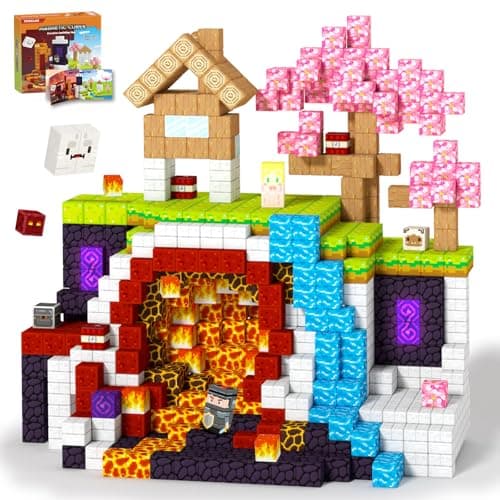 Titoclar 100PCS Magnetic Blocks, Magnet Toys for 3 4 5 6 7 8 Year Old, Christmas Birthday Gifts for Boys & Girls Ages 3+
