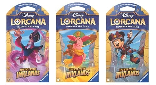 Ravensburger Disney Lorcana TCG: Into The Inklands Assorted Single Booster Pack (12 Cards) | Collectible Trading Cards | Ideal for Disney Fans & TCG Players | Suitable for Ages 8+