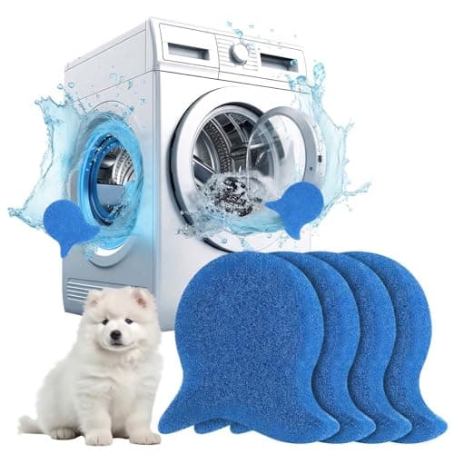 4Pcs Pet Hair Remover for Laundry, Dog & Cat Hairs Remover Tool